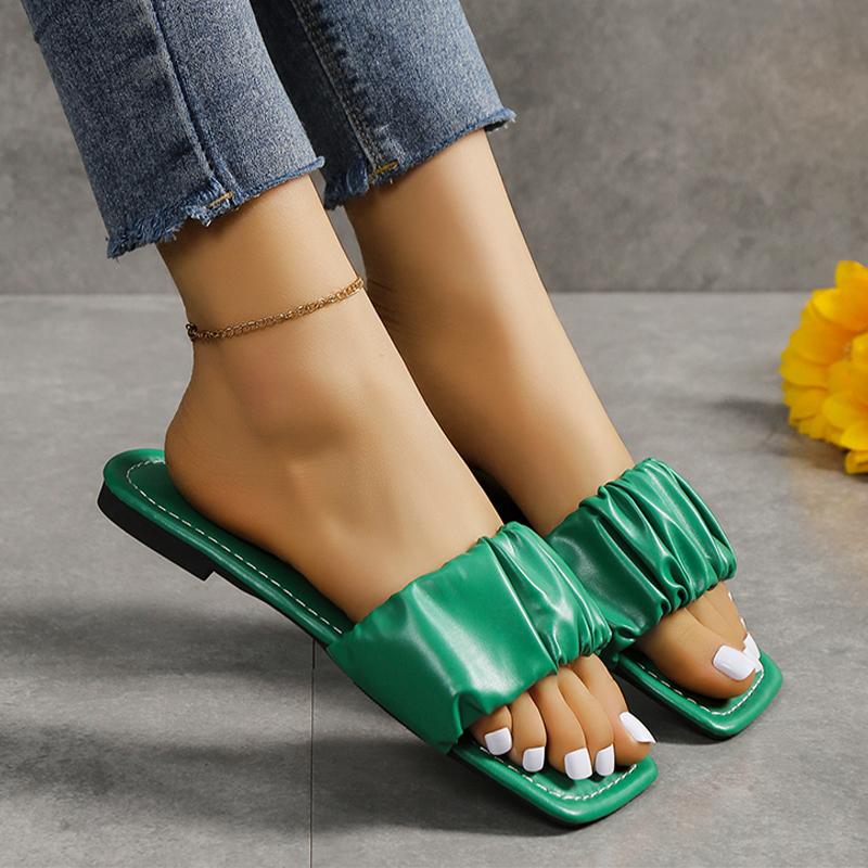 Flats Women Shoes Slippers Beach Slingback Sandals New Summer Casual Slides Open Toe Shoes Women Flip -Flops Fad Ladies