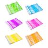 100 Pcs VIP Disposable Wristbands Waterproof Fluorescent Color Bracelets Self-Adhesive ID Wrist Bands for Events Festivals Bars Concerts