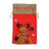 Linen Christmas Gift Bags 3D Drawstring Candy Bags Unique Cute Pattern Gift Bag  Home Decor