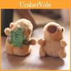 Chaveiro Fofo de Capivara de Pelúcia Pingente Brinquedo Decoração de Bolsa Boneca