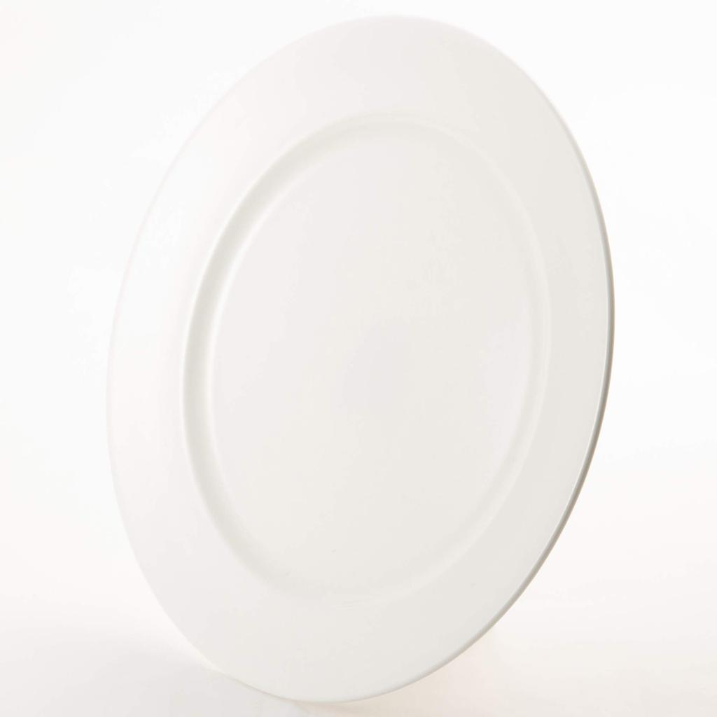 NARUMI Royal Court Simple Dinner Dishwasher Made In Plate, 25cm, White, Plate, Rim, Microwaveable, Safe, Japan, 9265-1672