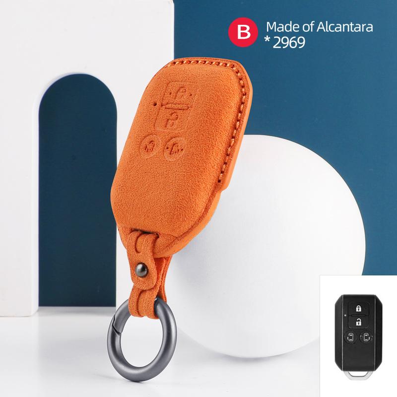 Pro Suzuki Spacia MK53S Jimny Sierra Swift Wagon 4tlačítkový obal na klíč od auta Alcantara Semišová klíčenka Ochranný kryt Příslušenství