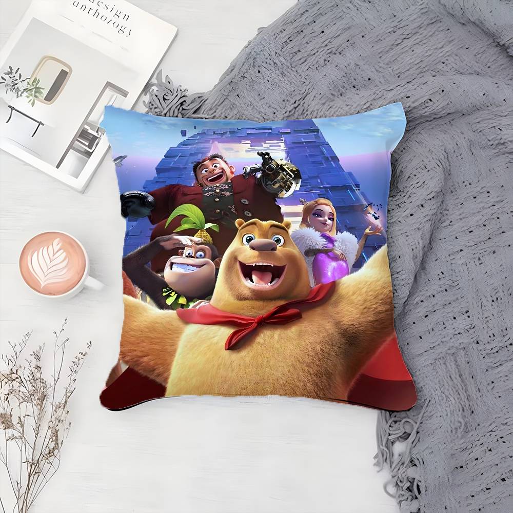 B-Boonie B-Bears Pillow Case Printing Pillowcase Living Room Sofa Cushion Cover Bedroom Room Decor