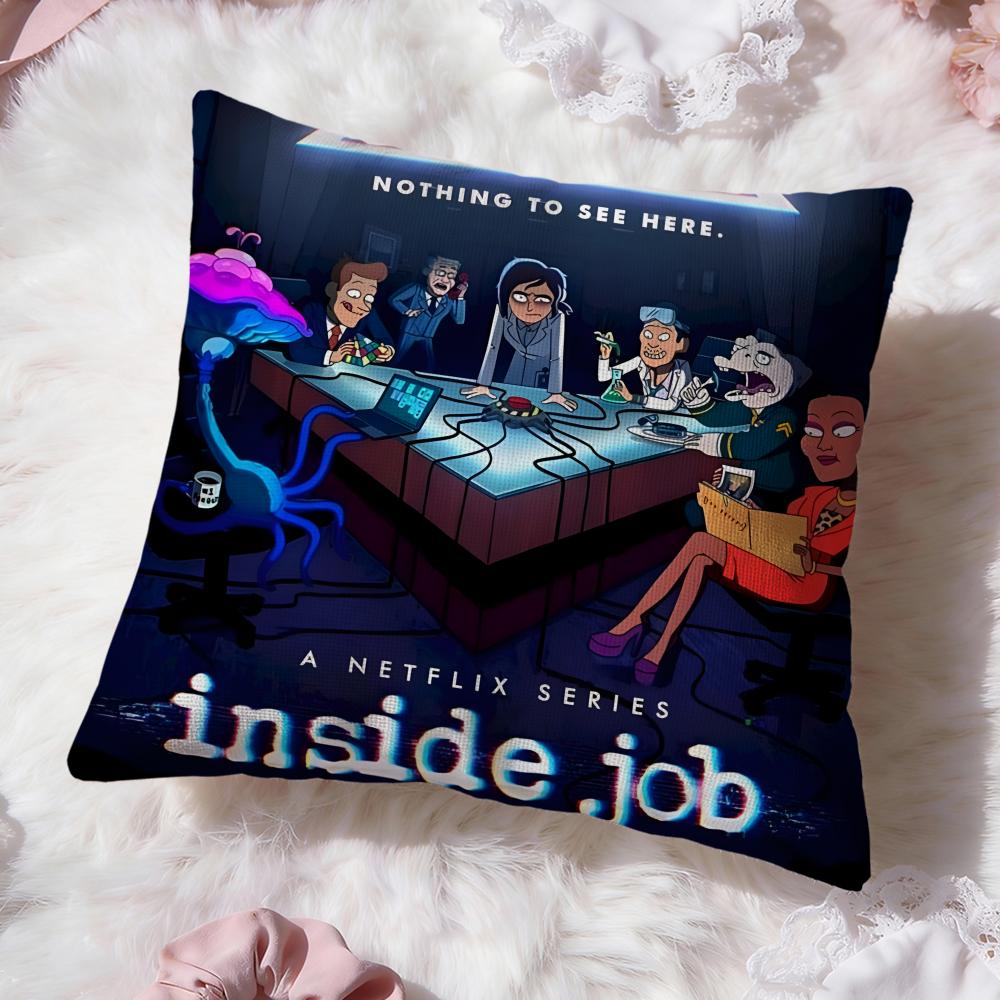 Anime I-Inside JobS Cushion Cover Premium Comfort Reversible Pillow Cove -Two in One Design for Any Room & Car Interior
