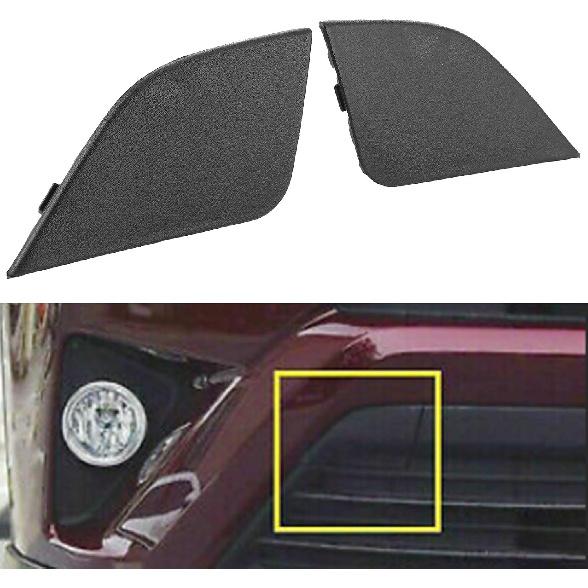 

Akozon Pair of Front Bumper Tow Hook Eye Cover 53285‑0r080 Replacement Fit for 2016‑2018