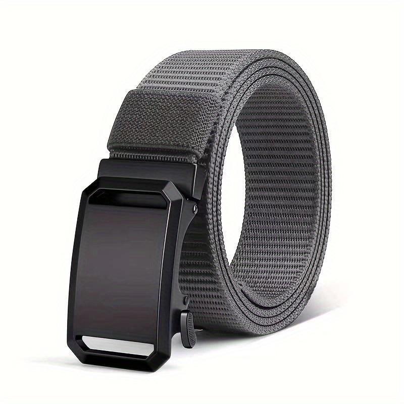 

Automatic Buckle Belt, Canvas Workwear Casual Outdoor Training Pants Belt For Men 120cm сірий колір
