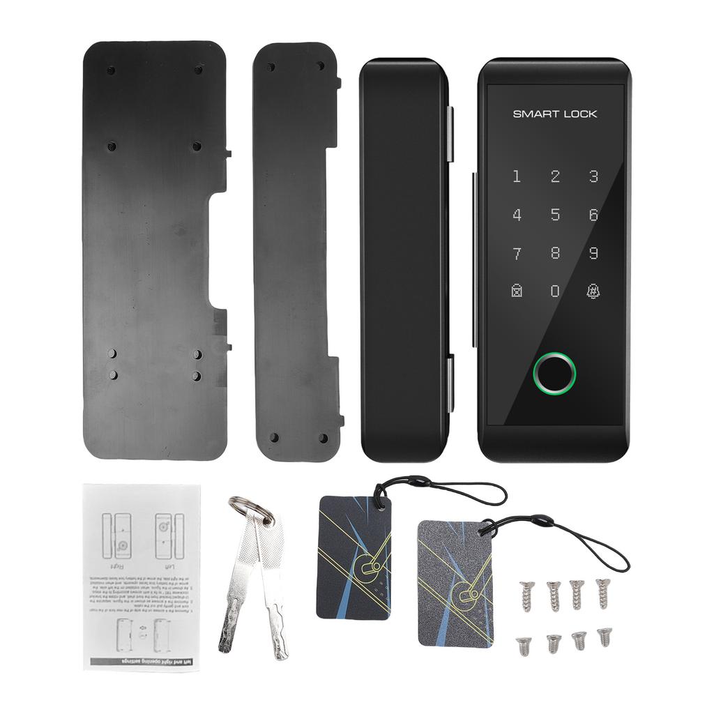 Smart Lock WIFI Fingerprint Push Pull Keyless Entry Door Locks for Glass Metal Wood Door TY APP Remote Control Multi