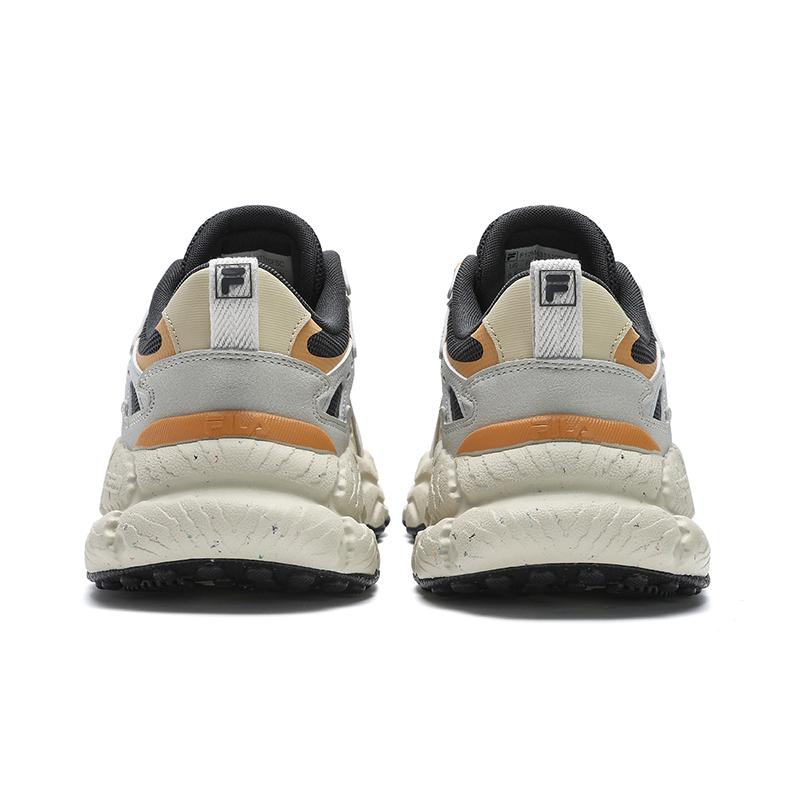 Fila Fern Fashion Thick Sole Height Increasing Low Top Casual Shoes Men Sneakers Silver Brown F12M431110FSC