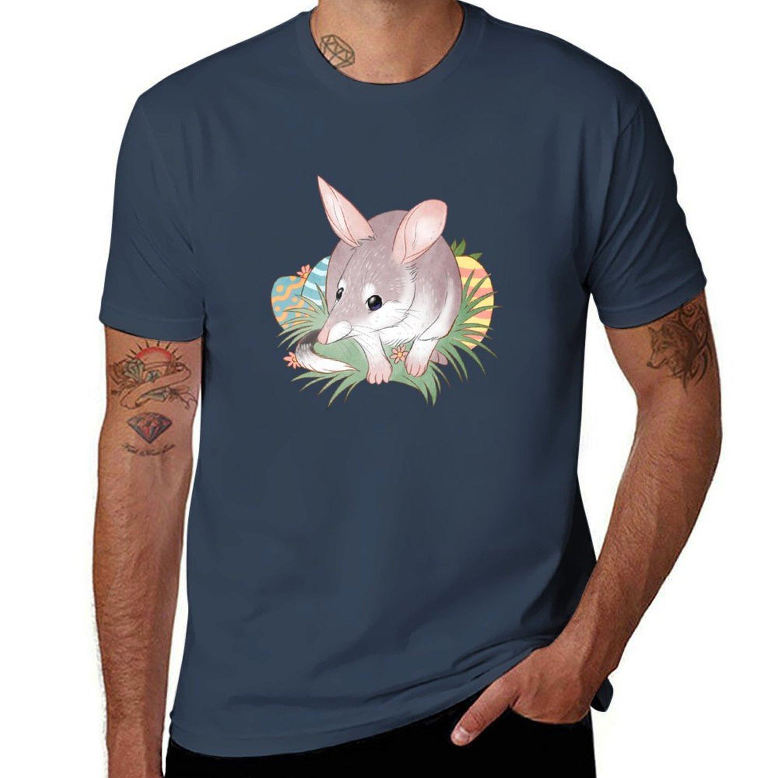 Easter Bilby Watercolour Design TShirt Running Performance Short Sleeve Tee S
