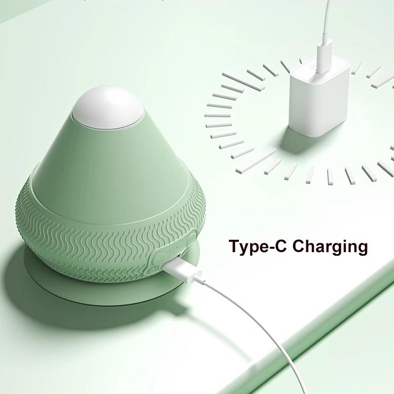 Silikon Massageball USB Wiederaufladbar Vibrationsmassageball Fitness Muskel Taille Rücken Entspannungsmassagegerät zur Schmerzlinderung