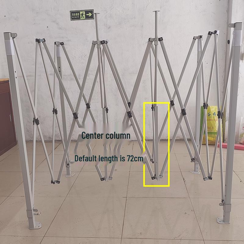 Telescopic Tent Umbrella Set: Folding Poles, Connecting Rod, Support Poles, Cross Tube