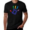Colorful Autism Hand TShirt Dry Fit Running Short Sleeve Top
