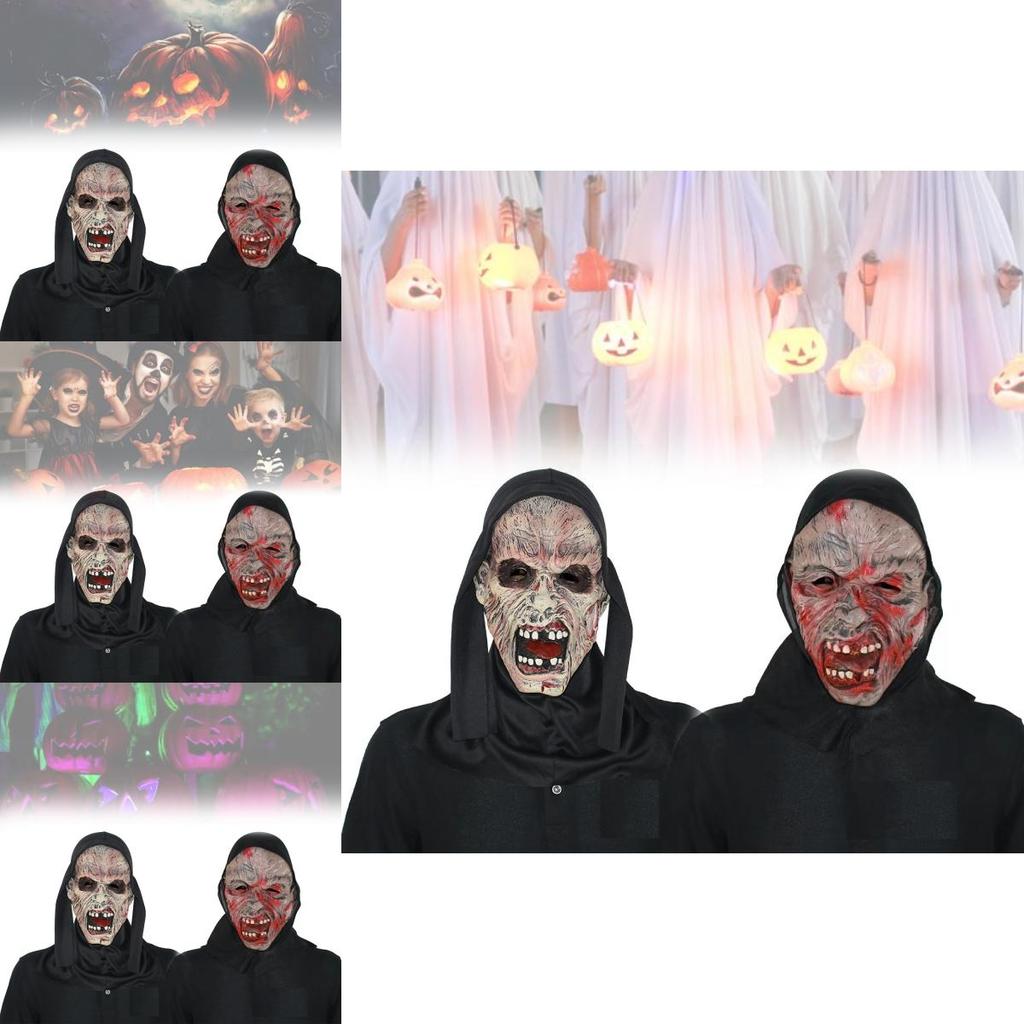 Läskig Störande Gore Mask För Halloween Kostymfest Och Teaterföreställningar