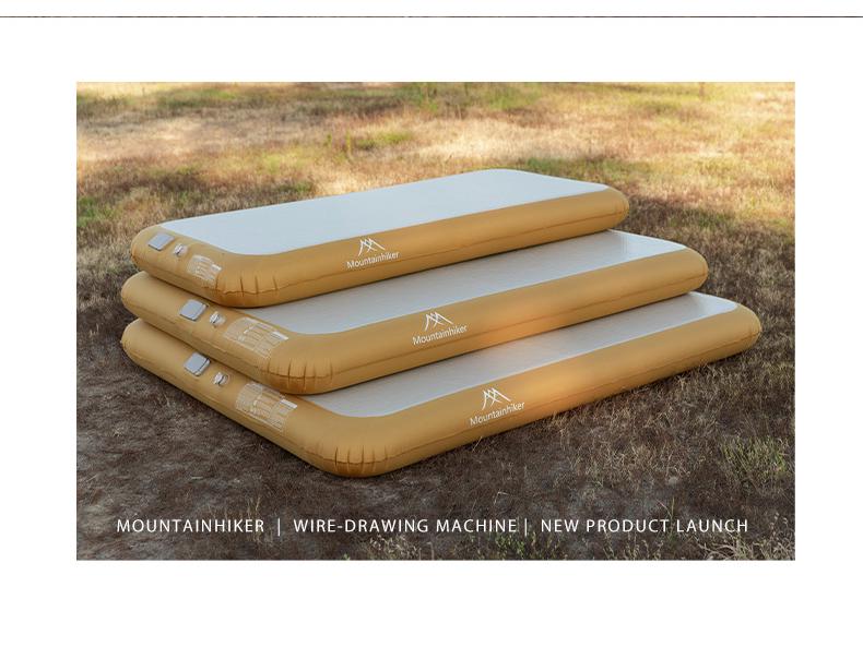 Mountain Guest Inflatable Mattress: Outdoor Tent Cloud Bed, Brushed Finish, Thickened Auto Airbed for Camping & Home Use.