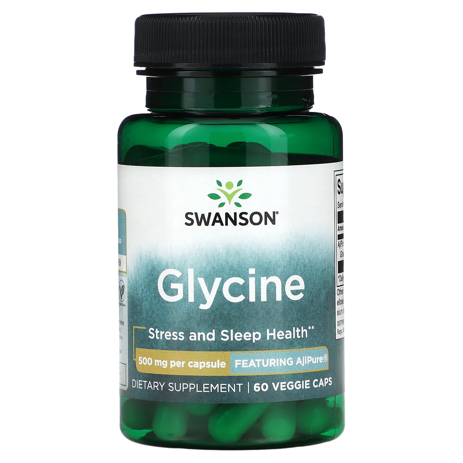 

Glycine, 500Mg, 60 Veggie Caps