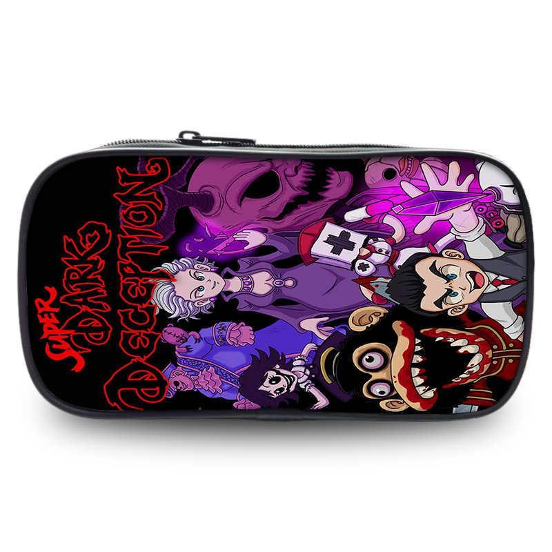 Spacious Dark Deception Pencil Case For Students In Durable Oxford Fabric