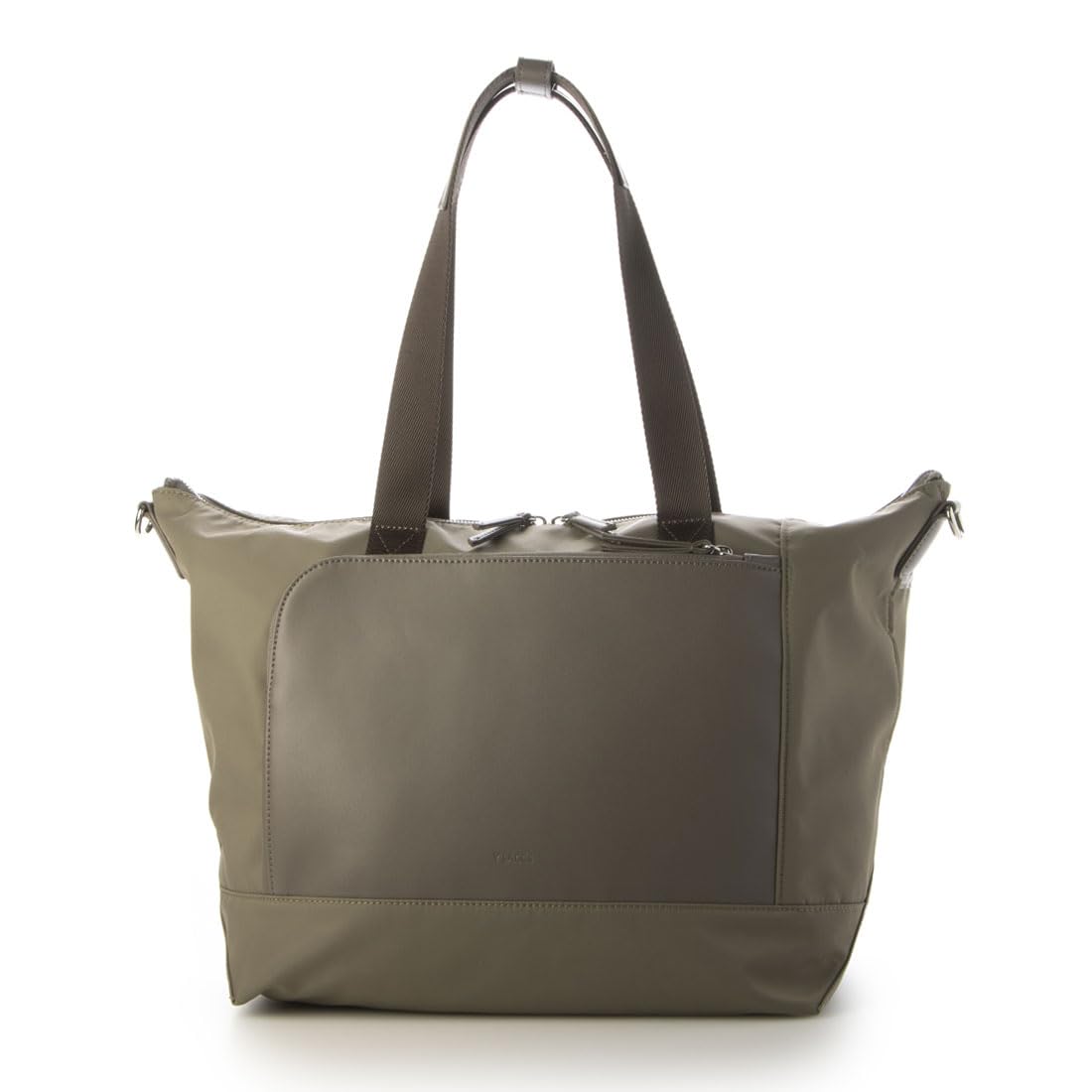 

Сумка-тоут из нейлона в сочетании с переработанной кожей [Isaac], многофункциональная сумка-тоут GG(26)