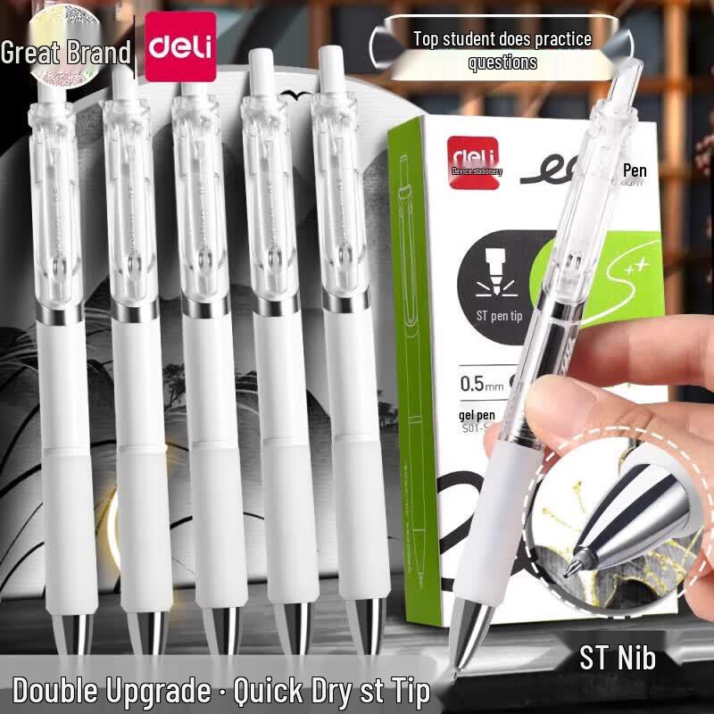 Deli S01-ST Retractable Quick-Dry Gel Pen