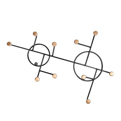 Coat Hook Rack Wall Mounted Door Clothes Hat Hanger Nordic Iron Porch Bathroom Key Towel Shelf