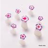 Soft Non-pinch Toe Separators 8 Pcs Reusable Plastic Cute Flower Pearl Designs for Long Time Pedicure Nail Polish