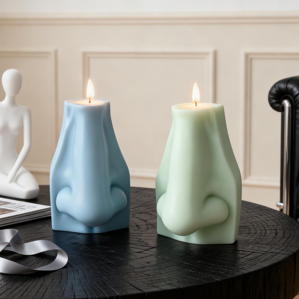 DIY Sculpture Facial Features Silicone Candle Mold Eyes Ears Nose Mouth Form Gypsum Craft Molds Aroma Candle Making Supplies