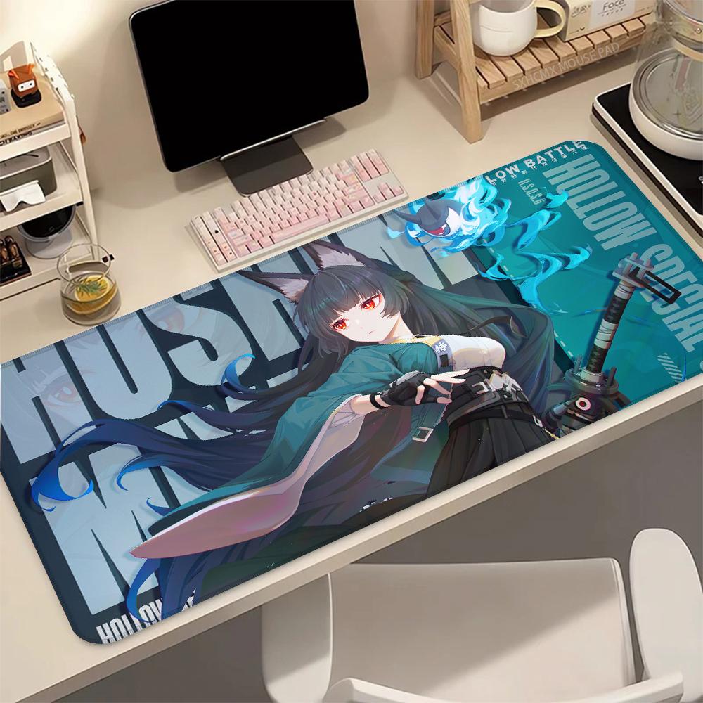 Anime ZZZ Mouse Pad Zenless Zone Zero Hoshimi Miyabi Gaming Accessories Computer Mousepad Keyboard Office Pads Rubber Mouse Mats