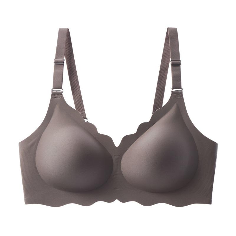 Women Plus Size Seamless Full Cup Soft Support Gather Anti Sag Bra