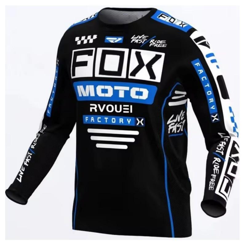 FDX Long-sleeved Downhill Suit Sunscreen Breathable Quick-drying T-shirt Racing Cross-country Riding L
