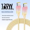 120W Dual Type-C Fast Charging Cable for Apple, Huawei, Vivo, Oppo, 6A