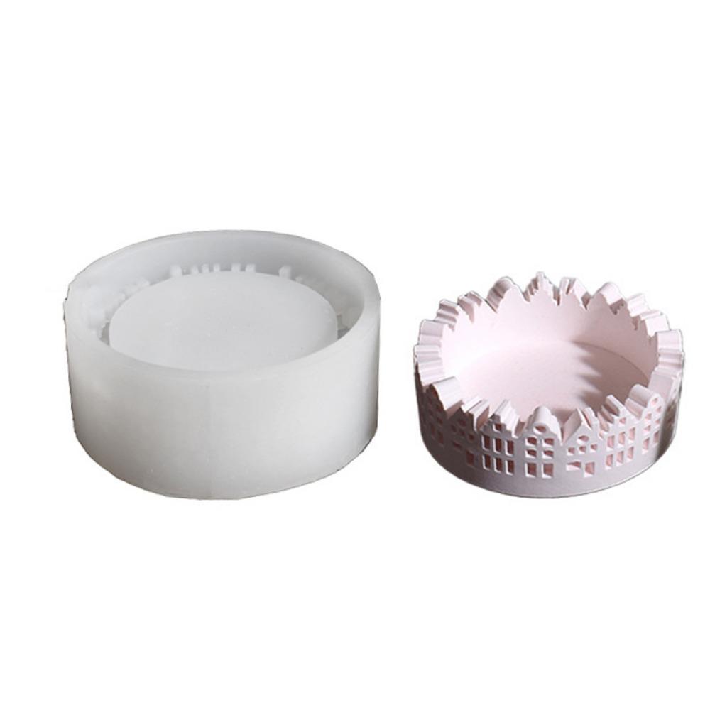 House Shape House Candlestick Silicone Mold Cute Bunny Bunny Candlestick Mould  House Ornament House