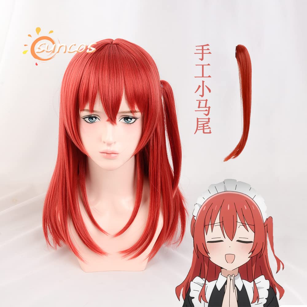 SUNXXCOS Botchi the Cosplay Wig with Costume Accessory for Cosplay Prop Rock! Heat-Resistant Net, Women, (Ikuyo Kita)