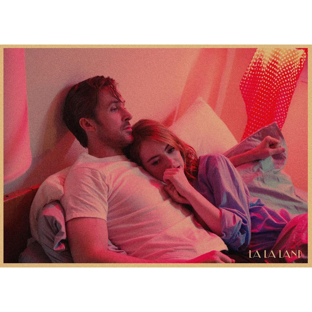 La La Land Retro Music Film Poster - Kraft Paper Wall Decor Mural