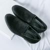 Fashion Mens Casual Leather Shoes Four Seasons Non-Slip Business Fashion Versatile Tide Party Driving Shoes Punk Style Man Slip On Flats