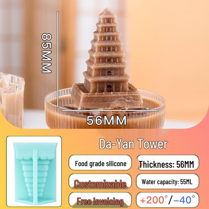Xi'an Silicone Mold for Creative Desserts: Ice Cream, Mousse, Chocolate, Ice Cubes, Mooncakes, Pastries, Jelly, Plaster, and Grinding.