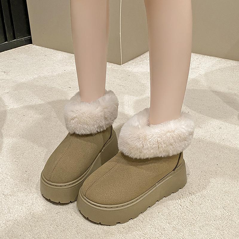 Fashionable New Comfortable Thick Soled Snow Boots  In Winter Waterproof Platform Elegant and Warm Women's Shoes