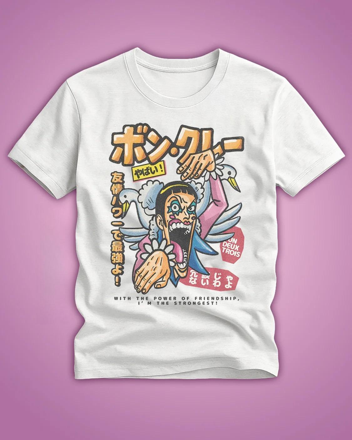 

2026 Summer One Piece Anime Mr2 Bon Clay Printed Loose Shortsleeved Pure Cotton Childrens Tshirt Tide Unisex Casual Y2k S