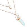 Multi Layered Necklace Hexagonal Bullet Gothic Natural Stone Moon Supernatural Pentagram Choker Pendant Women Gifts