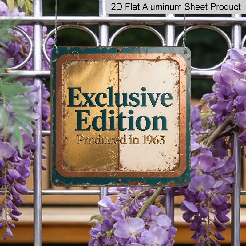 

2D Flat, 1pc, 1963 Exclusive Edition, Suitable for Living Room, Laundry Room, RV, Garage Metal Sign, Vintage Style Gift, No Entry Sanitation in 20*20cm