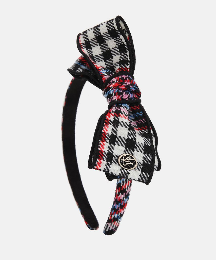 White Sands Purple Label Check Headband Kids Rietti