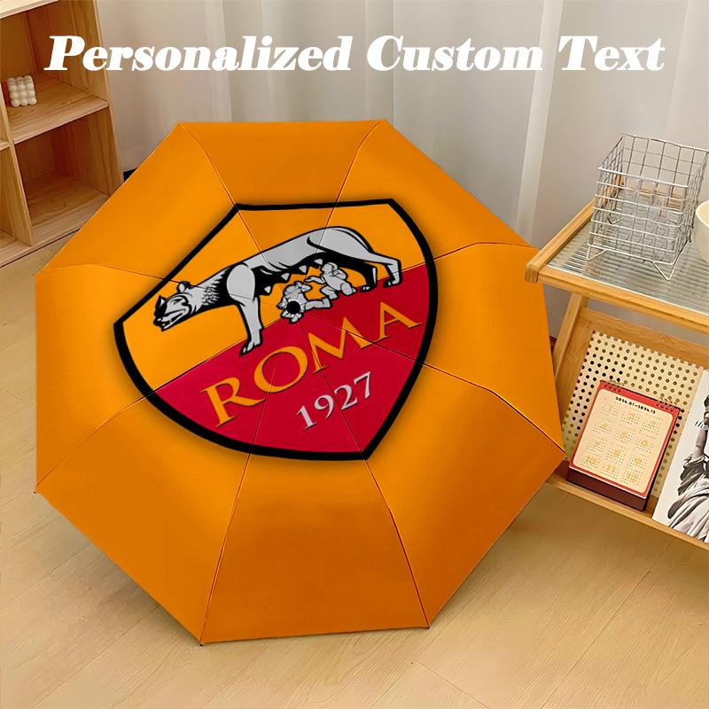 8‑Rib Automatic Umbrella, AS Roma Design Foldable Umbrella for Sun Rain Protection Travel
