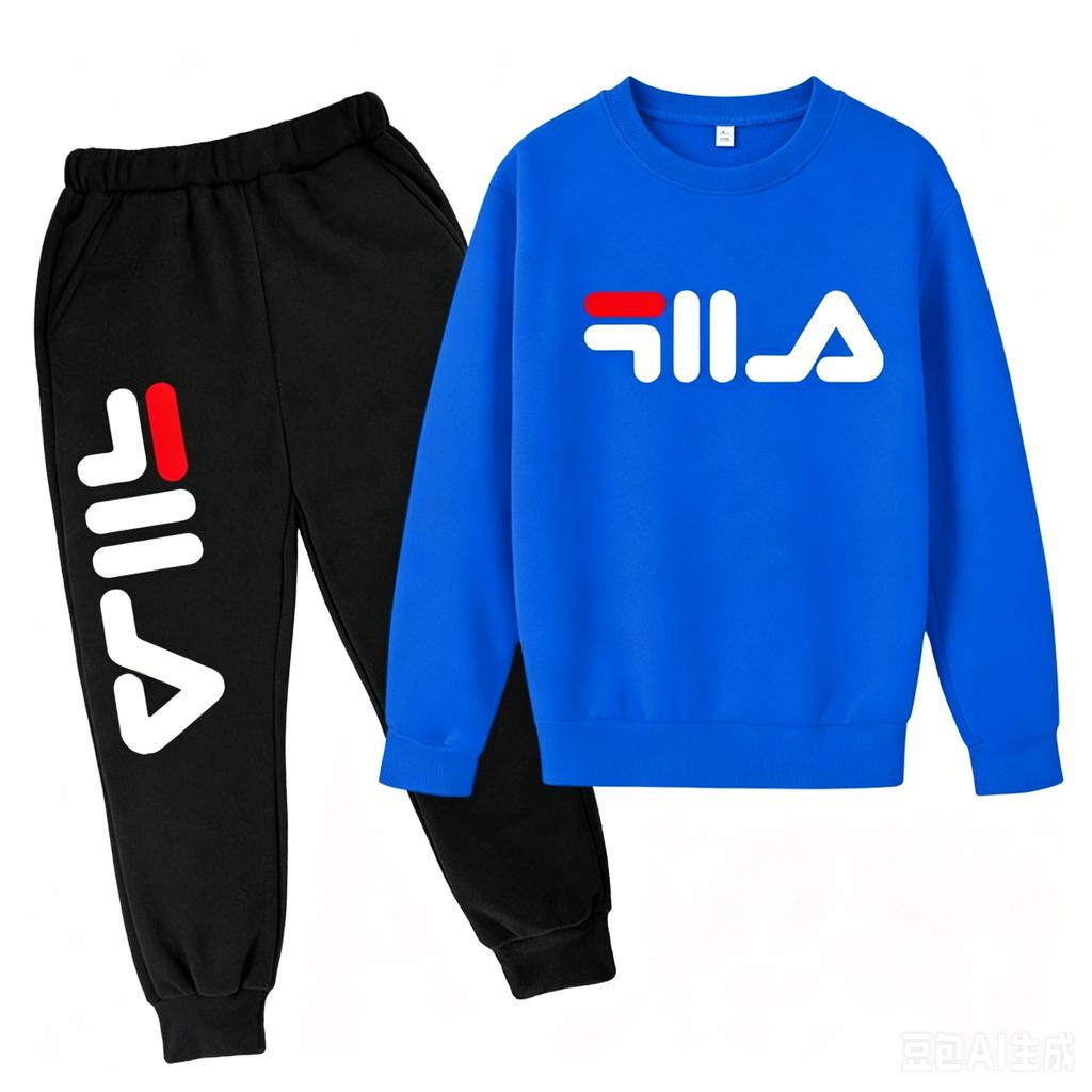 2025 Frühling und Herbst Kinder Jungen und Mädchen Lässiges Sportoberteil + Hose 2-teiliges Mädchen-Anzug 3-14 Jahre Outdoor Jogginganzug