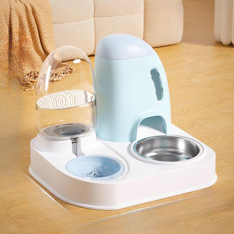 Large-capacity Sailing Automatic Drinking Water Feeder for Dogs  One-piece Double Bowl  Dog Bowl  Cat Bowl  Pet Supplies