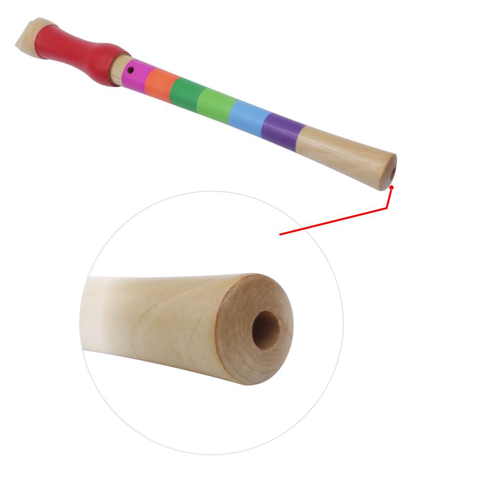 Wooden 8-Hole Children's Student Recorder Flute - Easy for Beginner Learners