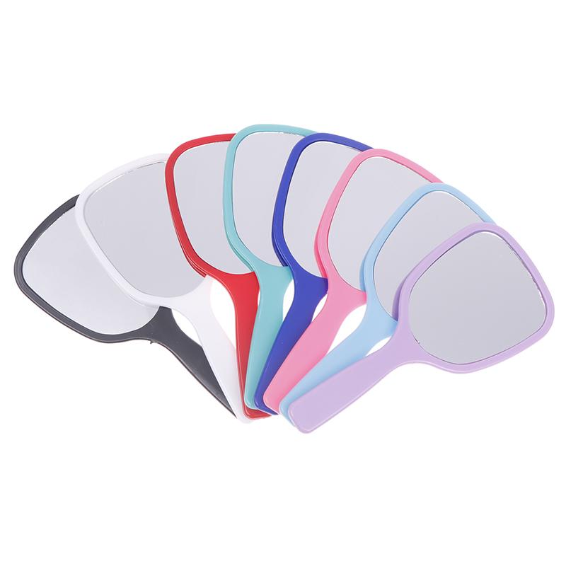 Handheld Makeup Mirror High-Definition Vanity Mirror With Handle Hand Mirror Spa Salon Makeup Vanity