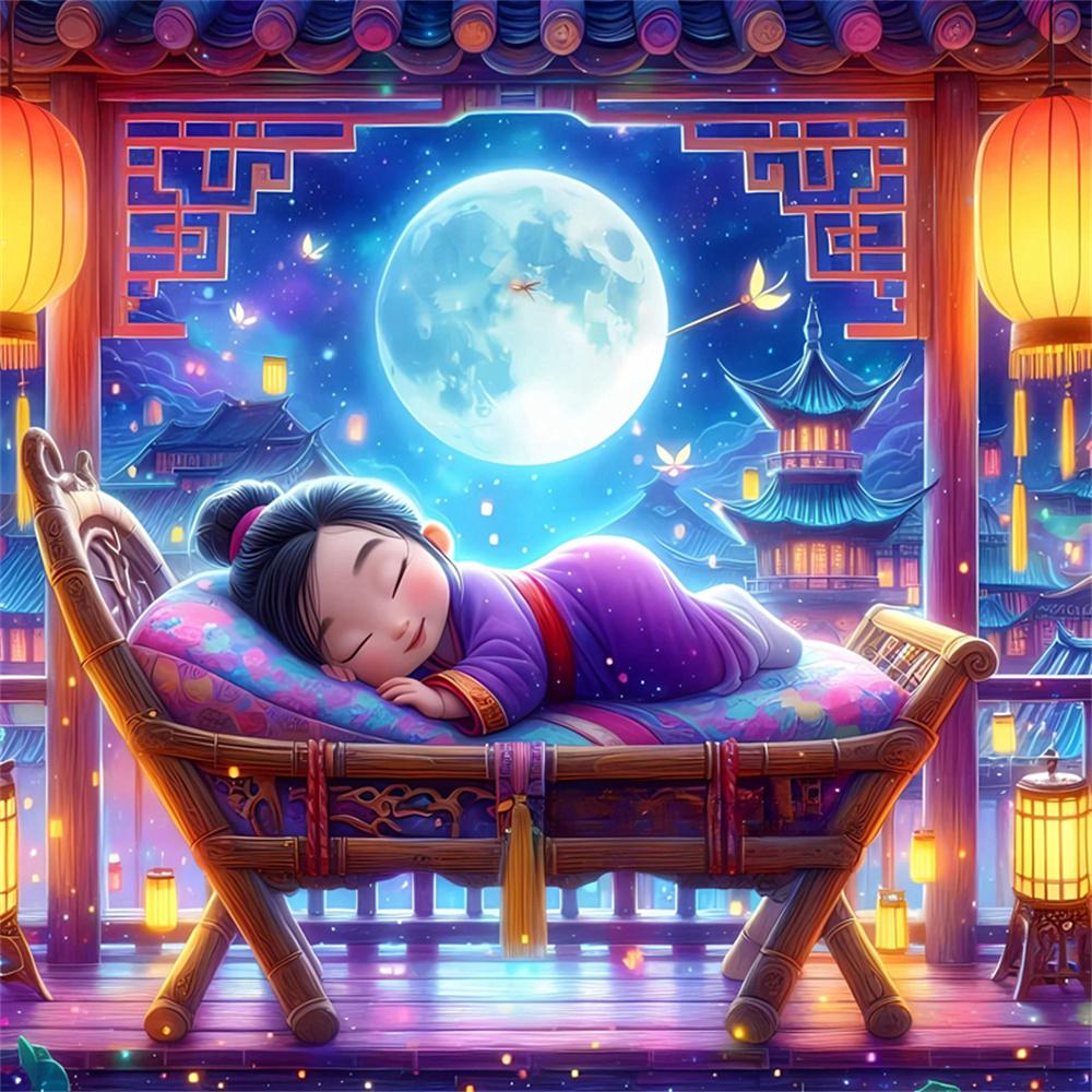 Disney Cartoon 5D Diamond Painting Full of Diamonds DIY Hand-applied Diamond Painting Princess Series Decorative Painting Kit