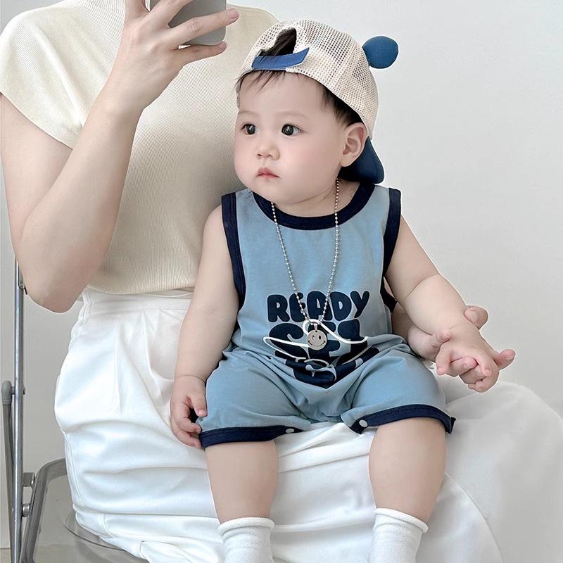 Breathable Cotton Newborn Sleeveless Romper