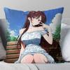Mizuhara Chizuru Anime RentAGirlfriend Pillow Case Fashion Square Pillowcase Bedroom Sofa Room Ins Decoration Leisure
