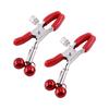 1Pair/Set Women Men Red Breast Nipple Clamps Clips Fetish Flirting Teasing Toys With 2 Bells