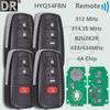 DR HYQ14FBN 4A Чіп Ринок США Бразилії 8990H-12010 312-314MHz B2U2K2R 434MHz Автомобільний Пульт Ключ Для Toyota Corolla Cross 2018-2021