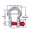 3Ton Working Load Shackle Hitch Receiver Heavy Duty Tow Shackles  Rigging Applications